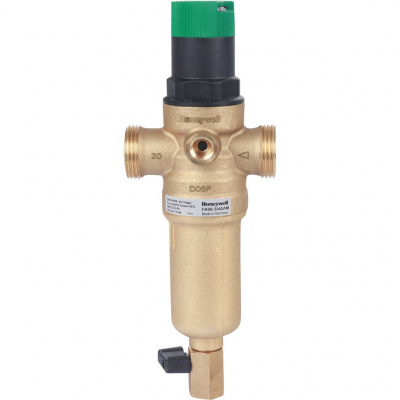 Фильтр Honeywell (Resideo Braukmann) с редуктором, на горячую воду, 100 мкм, 3/4