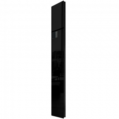 Дизайн-конвектор STOUT LUNA 400x2200 прав 1.6 кВт шнур Glass RAL9005 BI