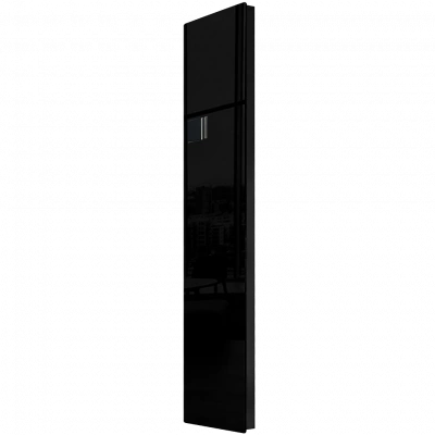 Дизайн-конвектор STOUT LUNA 300x1400 прав 1.8 кВт шнур Glass RAL9005 BI