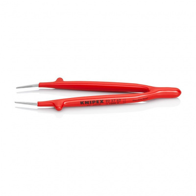 Пинцет VDE KNIPEX захватный прецизионный, зазубренные губки с тонкими кончиками, хром, 150 мм